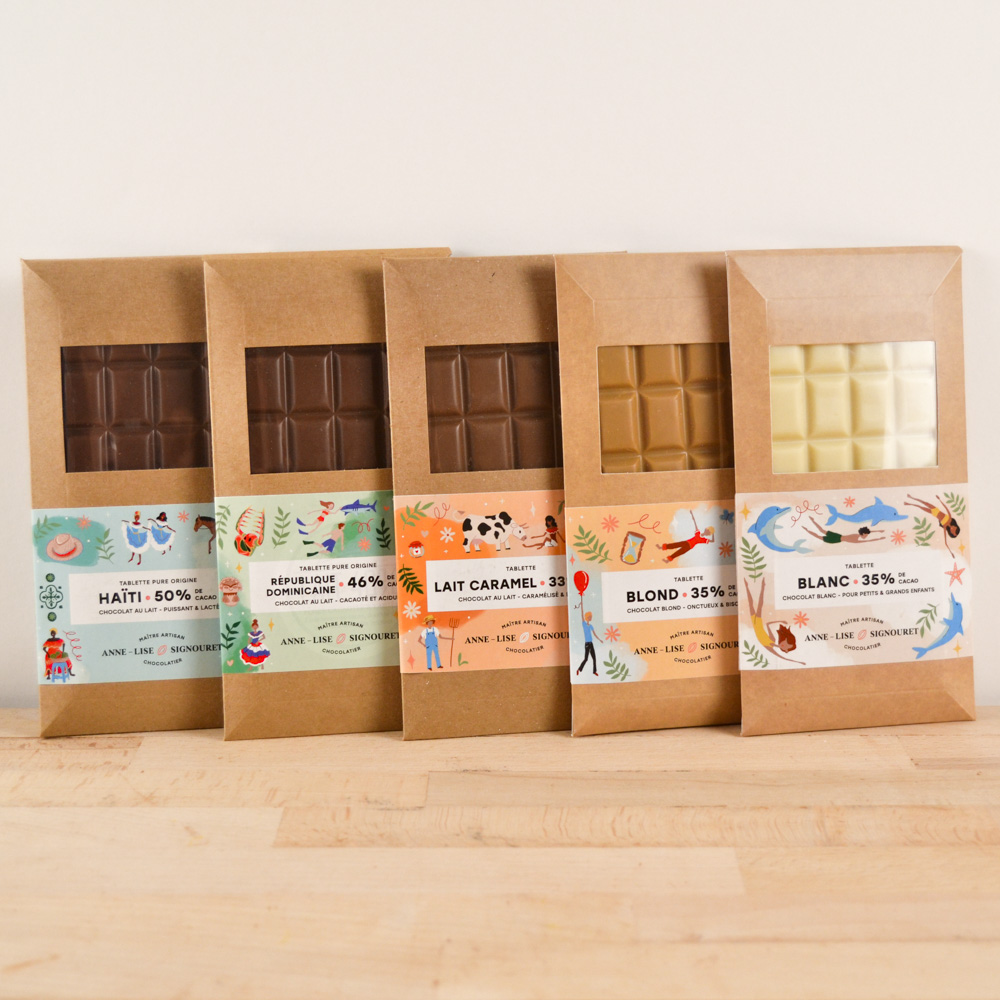 Tablettes lait, blanc & blond