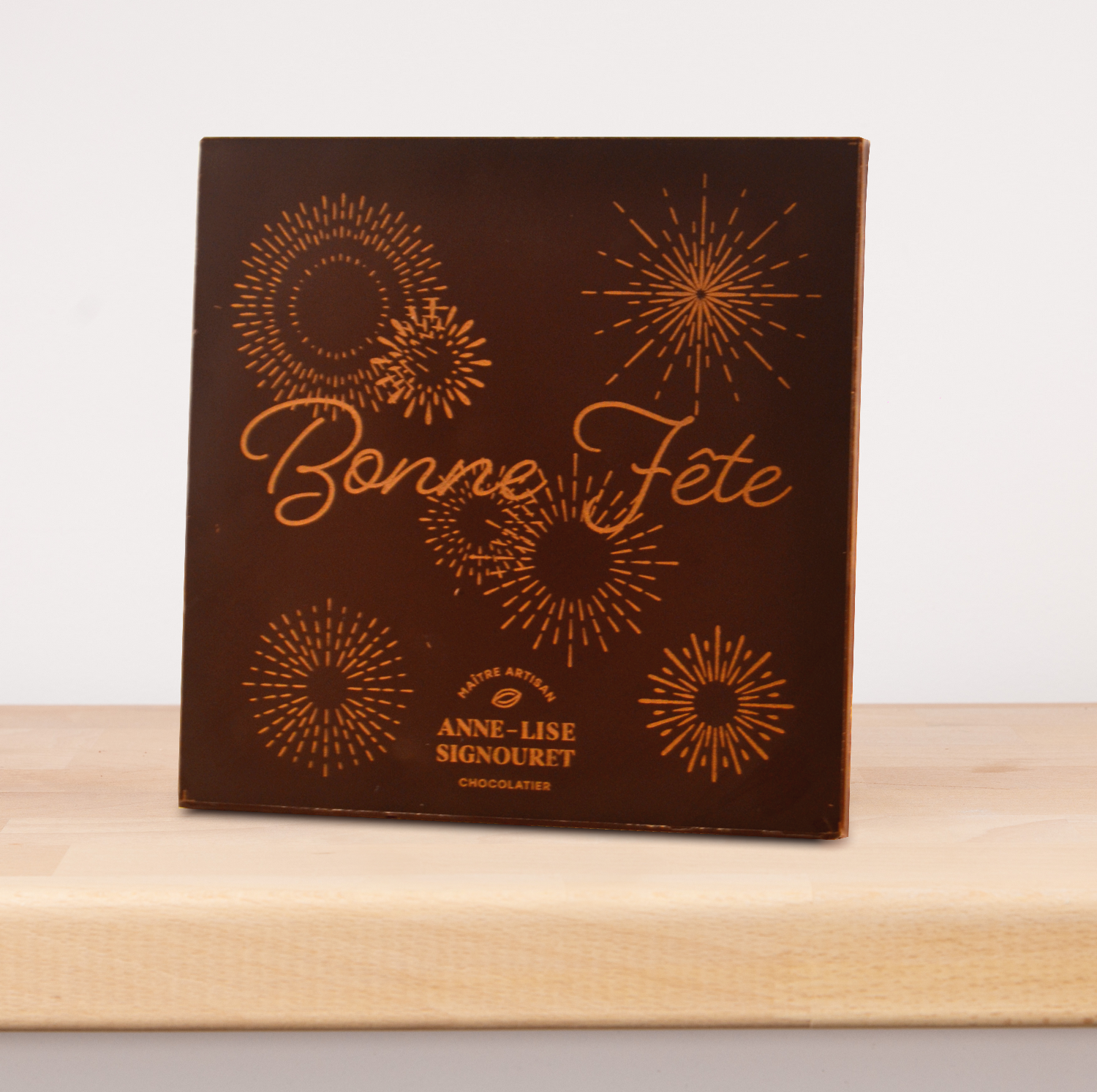 carte bonne fête chocolat