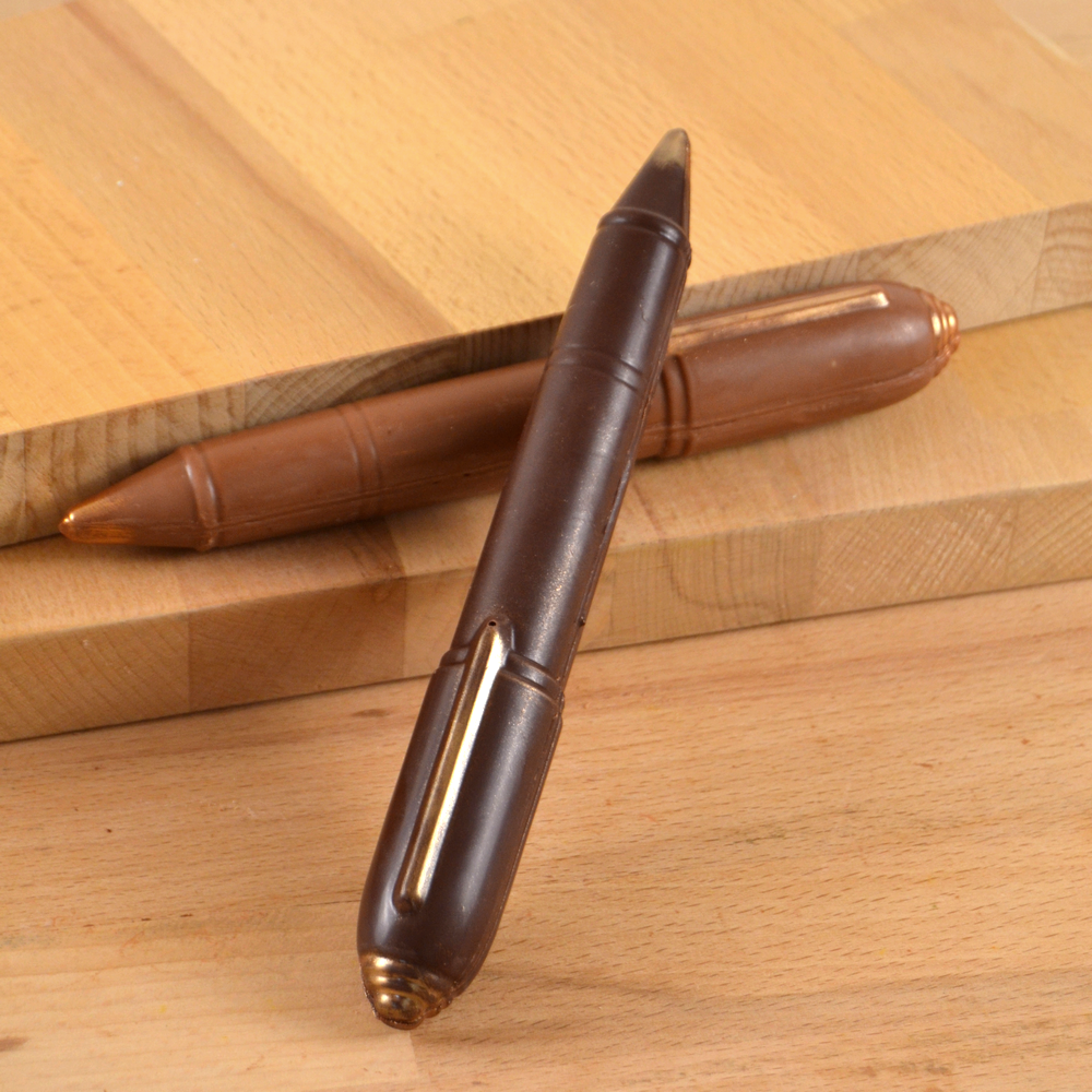 Stylos plume chocolat praliné