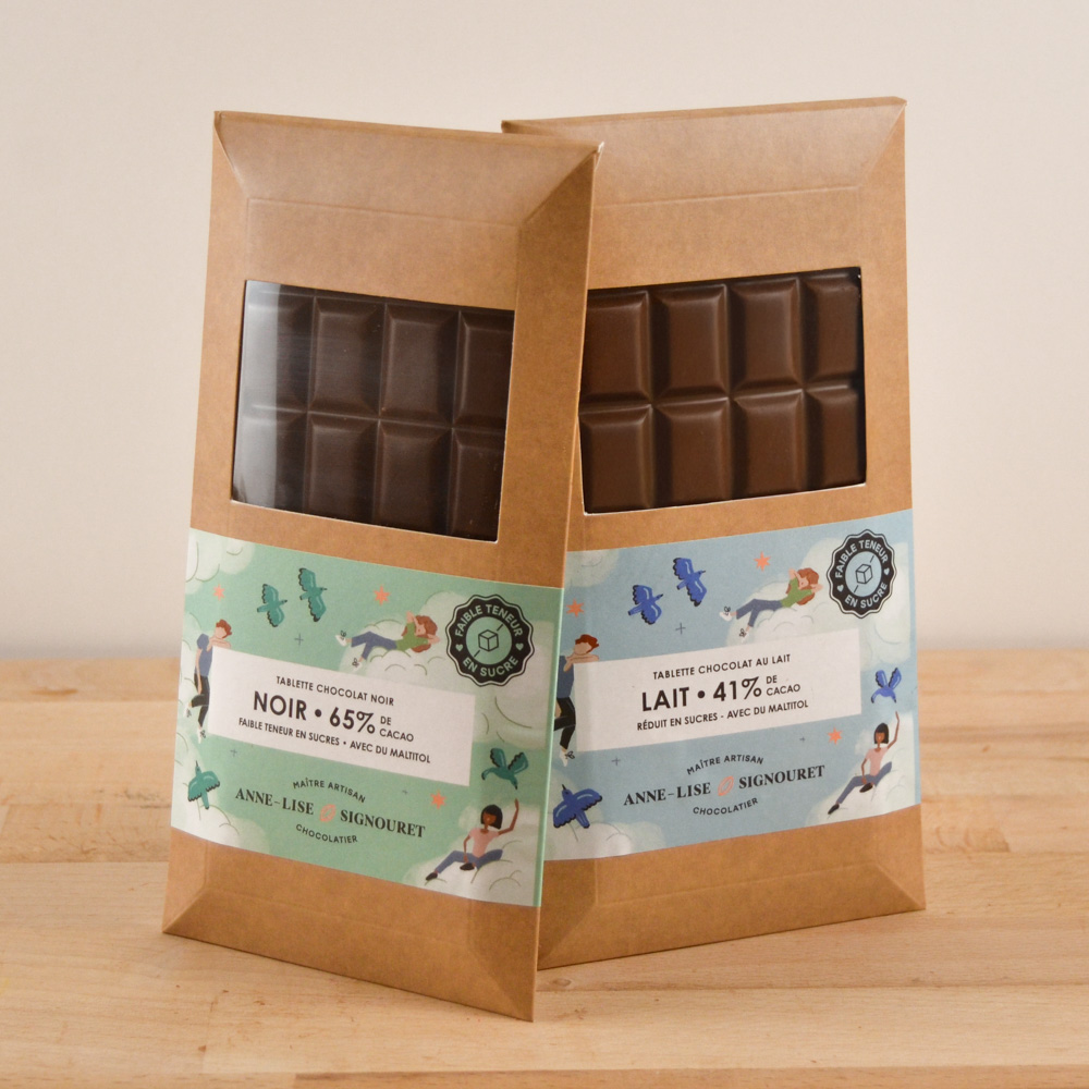 Chocolat faible teneur en sucre