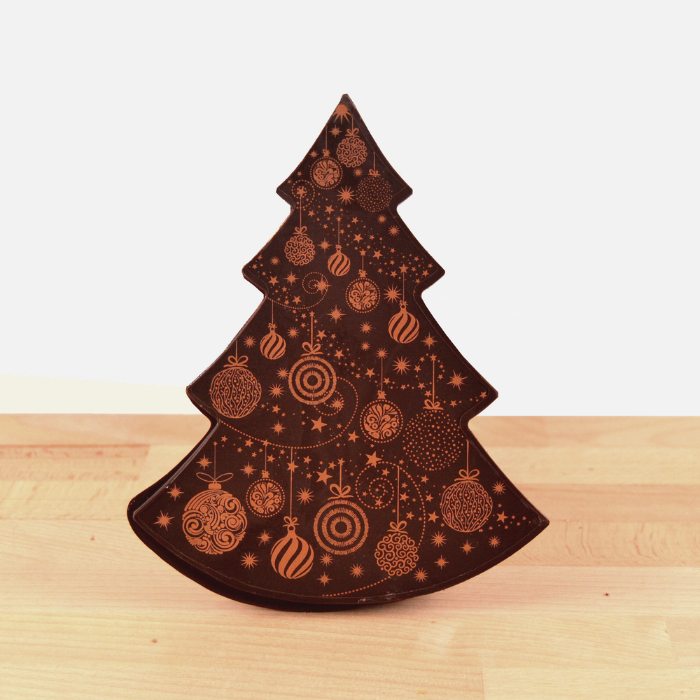 Tablette sapin en chocolat